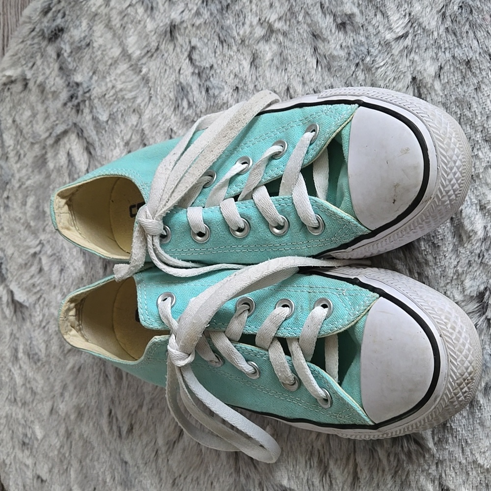 Converse Teal Sneakers, Womens Size 6, Great Condition - Picture 7 of 10